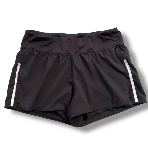 C9 Champion Womens Athletic Workout Summer Shorts Lined Black White Medium - Picture 1 of 7